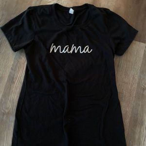 Mama tee black
